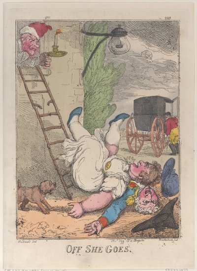 Daar gaat ze door Thomas Rowlandson