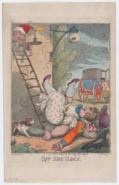 Daar Gaat Ze door Thomas Rowlandson