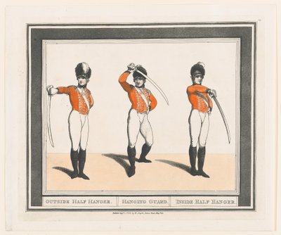 Outside Half Hanger, Hanging Guard, Inside Half Hanger door Thomas Rowlandson