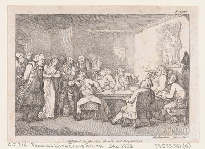 Parson Adams & Fanny onderzocht als verdachten voor de landrechter, uit The Adventures..., 1792 door Thomas Rowlandson