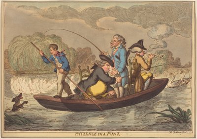 Geduld bij het punten door Thomas Rowlandson
