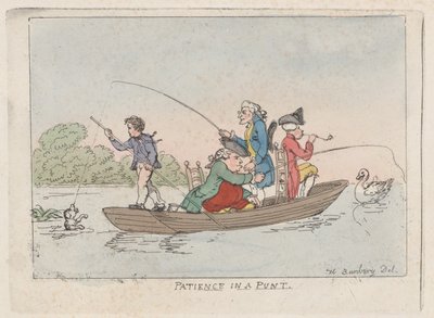 Geduld in een boot, ca. 1803 door Thomas Rowlandson
