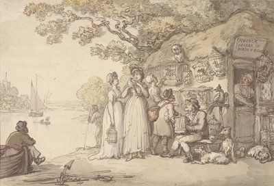 Pidcock, handelaar in vogels en dieren door Thomas Rowlandson