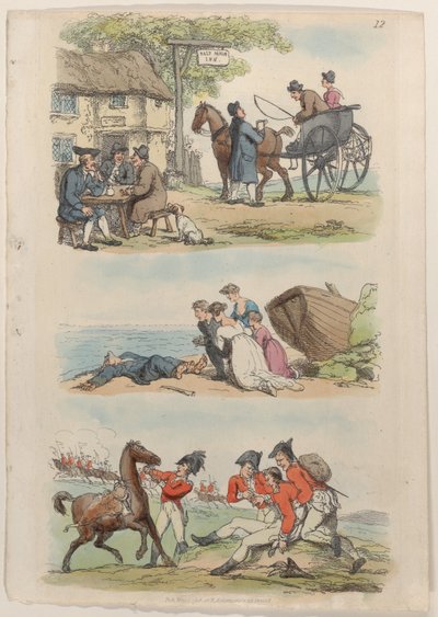 Plaat 12, uit Wereld in Miniatuur, 1816 door Thomas Rowlandson