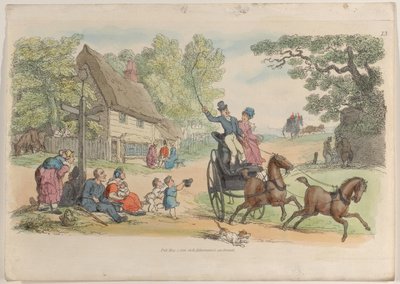Plaat 13, uit Wereld in Miniatuur, 1816 door Thomas Rowlandson