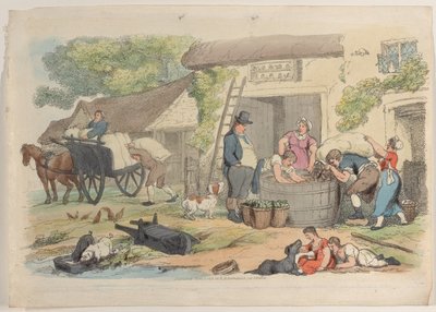 Plaat 16, uit Wereld in Miniatuur, 1816 door Thomas Rowlandson