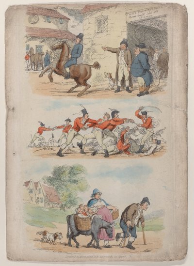 Plaat 1, uit Wereld in Miniatuur, 1816 door Thomas Rowlandson