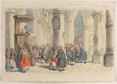 Plaat 38, uit Wereld in Miniatuur, 1816 door Thomas Rowlandson
