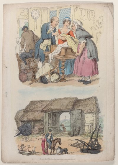 Plaat 5, uit Wereld in Miniatuur, 1816 door Thomas Rowlandson