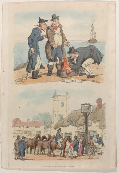 Plaat 7, uit Wereld in Miniatuur, 1816 door Thomas Rowlandson