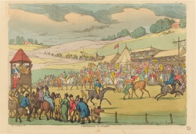 Voorbereiden om te vertrekken door Thomas Rowlandson