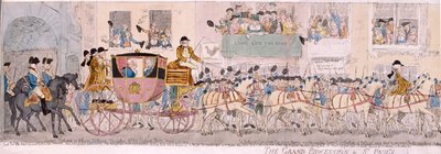 Processie van koning George III en koningin Charlotte naar St Paul