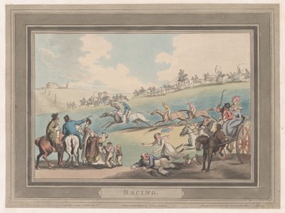 Racen [De Start], 1 januari 1799 door Thomas Rowlandson
