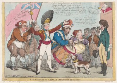 Werving op een brede basis, mei 1806 door Thomas Rowlandson