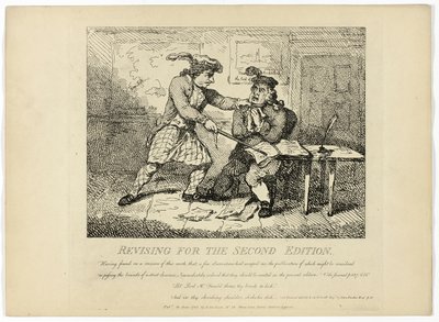 Herziening voor de tweede editie, van Boswells Tour of the Hebrides door Thomas Rowlandson