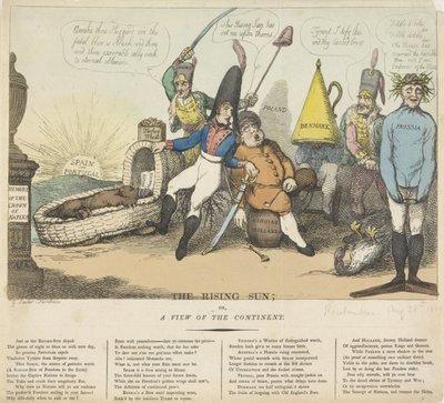 Rijzende zon over Europa, 1809 door Thomas Rowlandson