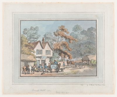 Landelijke halte, 1787 door Thomas Rowlandson