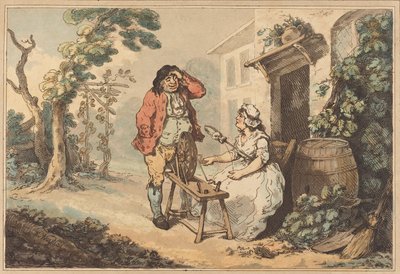 Rustieke hofmakerij, 1785 door Thomas Rowlandson