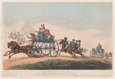 Sadlers Vliegende Artillerie, 3 september 1798 door Thomas Rowlandson