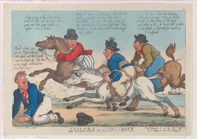 Zeelieden te Paard, 16 maart 1811 door Thomas Rowlandson