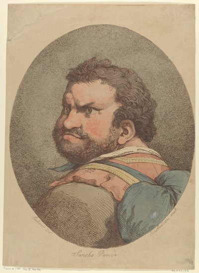 Sancho Panza, uit Don Quichot door Thomas Rowlandson