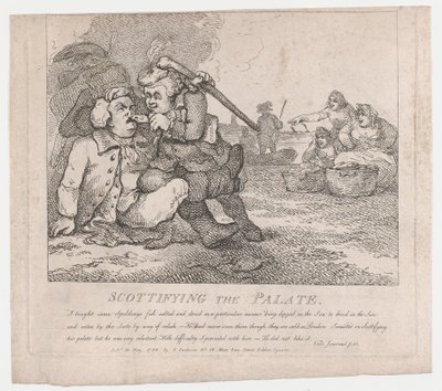 Scottifying the Palate Picturesque Beauties of Boswell, deel de eerste, 30 mei 1786 door Thomas Rowlandson