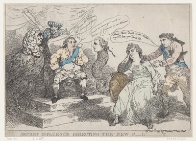 Geheime Invloed die het Nieuwe Parlement Leidt, 18 mei 1784 door Thomas Rowlandson