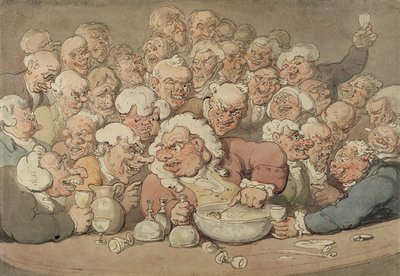 Punch Serveren door Thomas Rowlandson