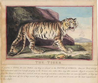 Set van acht met titelpagina. ‘Buitenlandse en inheemse dieren.’ 5. De wolf door Thomas Rowlandson
