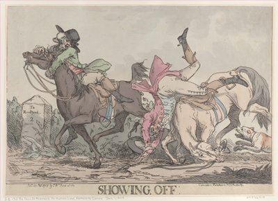 Opscheppen, 25 maart 1787 door Thomas Rowlandson