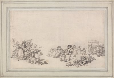 Schaatsen op de Serpentine door Thomas Rowlandson