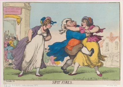 Spit Fires, herdruk door Thomas Rowlandson
