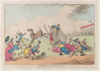 Sporten op een dorpskermis, deel de eerste, 5 oktober 1810 door Thomas Rowlandson