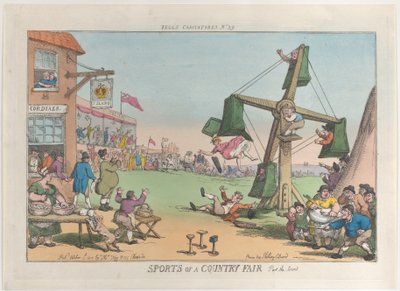 Sporten op een dorpskermis, deel de tweede, 5 oktober 1810 door Thomas Rowlandson