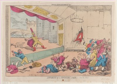 Sporten op een dorpskermis, deel drie door Thomas Rowlandson