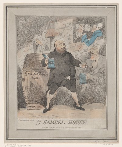 Sr. Samuel House door Thomas Rowlandson