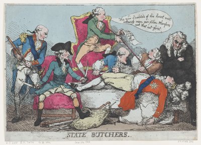 Staatslagers, 28 januari 1789 door Thomas Rowlandson
