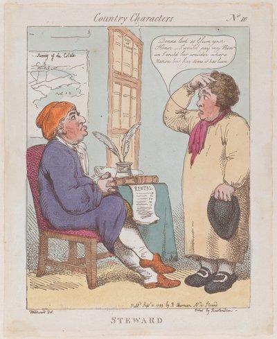 Steward, 10 september 1799 door Thomas Rowlandson