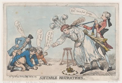 Geschikte beperkingen door Thomas Rowlandson
