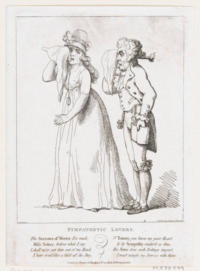 Sympathieke geliefden, 6 februari 1797 door Thomas Rowlandson