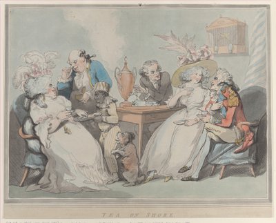 Thee aan de kust, 1785-94 door Thomas Rowlandson