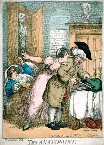 De Anatomist, 1811 door Thomas Rowlandson