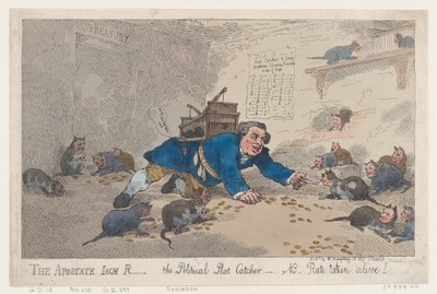 De Afvallige Jack Robinson, De Politieke Rattenvanger door Thomas Rowlandson