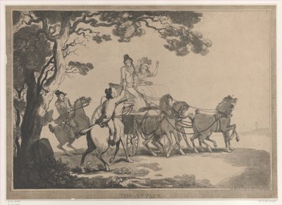De aanval door Thomas Rowlandson