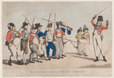 De onhandige ploeg of woedende sergeant, 17 juli 1798 door Thomas Rowlandson