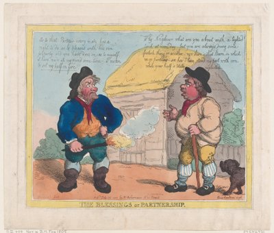 De zegeningen van partnerschap, 28 juli 1805 door Thomas Rowlandson
