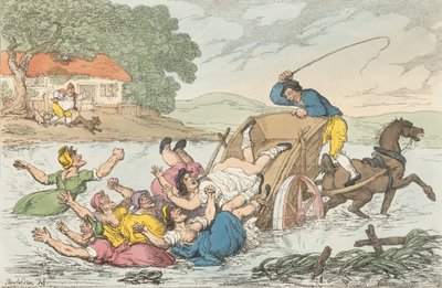 De voerman en de zigeuners, 10 mei 1815 door Thomas Rowlandson
