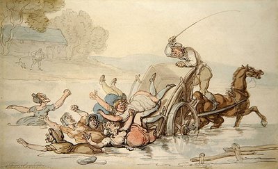 De voerman en de zigeuners door Thomas Rowlandson