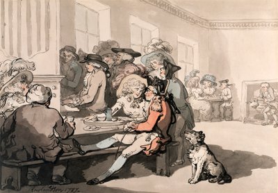 Het Chocoladehuis, 1787 door Thomas Rowlandson