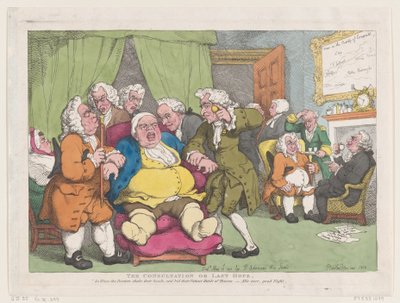 De Raadpleging, of Laatste Hoop, 30 juni 1808 door Thomas Rowlandson
